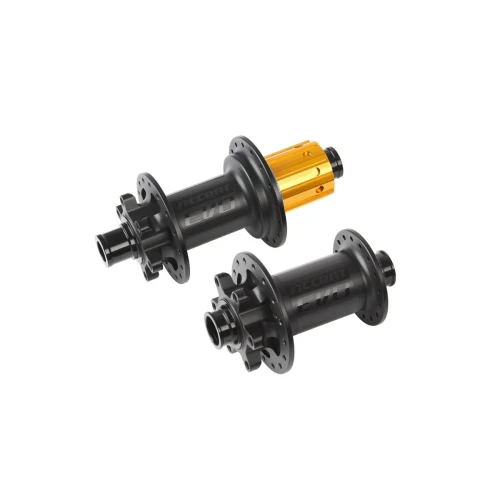 Piasta EVO BOOST, tył, 28 otw., czarny mat-czarny połysk, oś 12x148mm, Shimano 11, proste szprychy