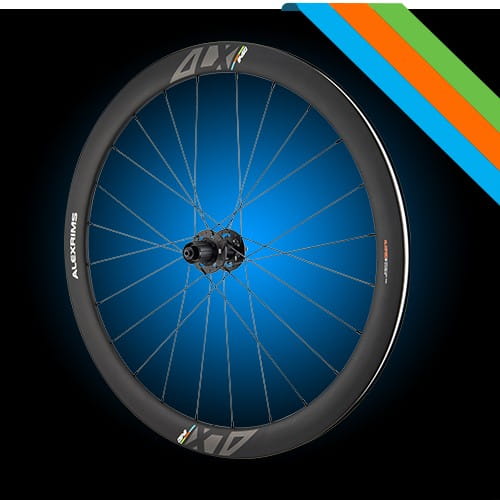Koła szosowe ALEXRIMS ALX845D, Karbonowe, 700C, Stożek 45mm, Tubeless ready, Disc brake Centerlock, Sztywna oś F12X100/R12X142, Waga 1690g (NEW)