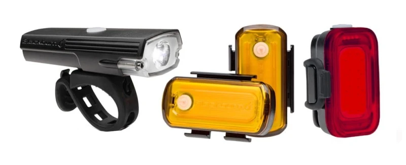 Zestaw lampki BLACKBURN LUMINATE 360 LIGHT SET przód 550 lumenów, tył 40 lumenów, bok 40 lumenów (NEW 2023)
