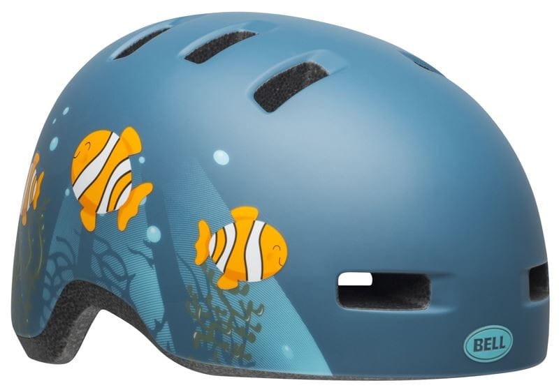 Kask dziecięcy BELL LIL RIPPER clown fish matte gray blue roz. XS (45–52 cm) (NEW)