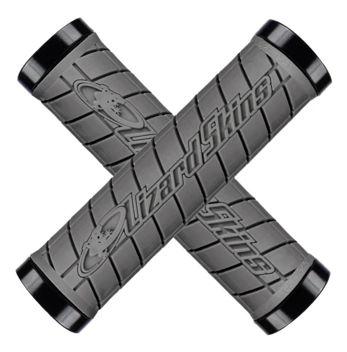 Chwyty kierownicy LIZARDSKINS LOGO LOCK-ON klamry 130mm graphite (NEW)