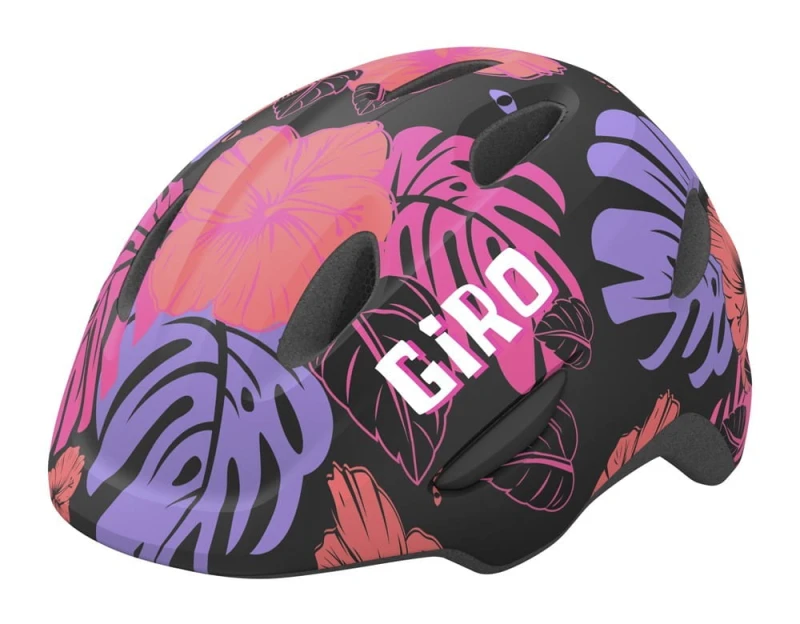 Kask dziecięcy GIRO SCAMP INTEGRATED MIPS matte black floral roz. XS (45-49 cm) (NEW)