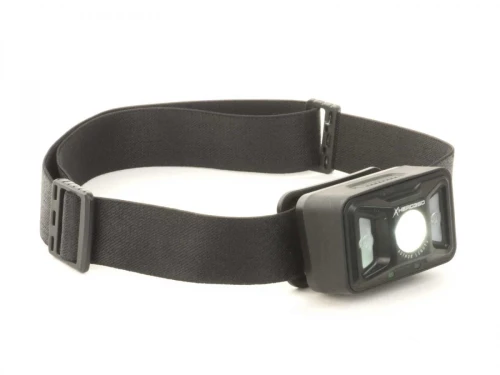 Lampa czołowa AUTHOR X-HEAD 450lm Silicone czarna, diody biała/zielone