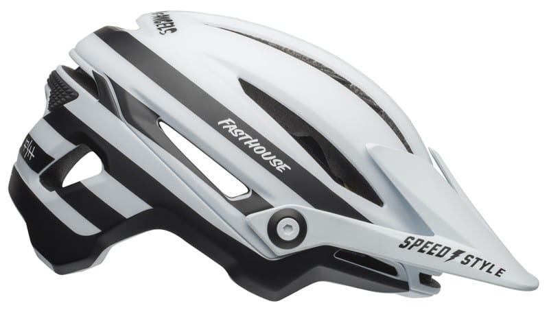 Kask mtb BELL SIXER INTEGRATED MIPS fasthouse stripes matte white black roz. S (52–56 cm) (NEW)