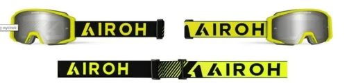 GOGLE AIROH BLAST XR1 YELLOW MATT - SZYBA SILVER MIRRORED (1 SZYBA W ZESTAWIE)