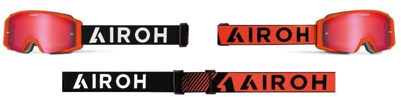 GOGLE AIROH BLAST XR1 ORANGE MATT - SZYBA RED MIRRORED (1 SZYBA W ZESTAWIE)