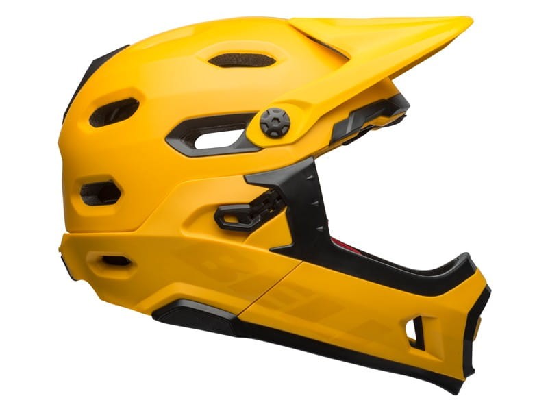 Kask full face BELL SUPER DH MIPS SPHERICAL matte gloss yellow black roz. S (52–56 cm) (DWZ)