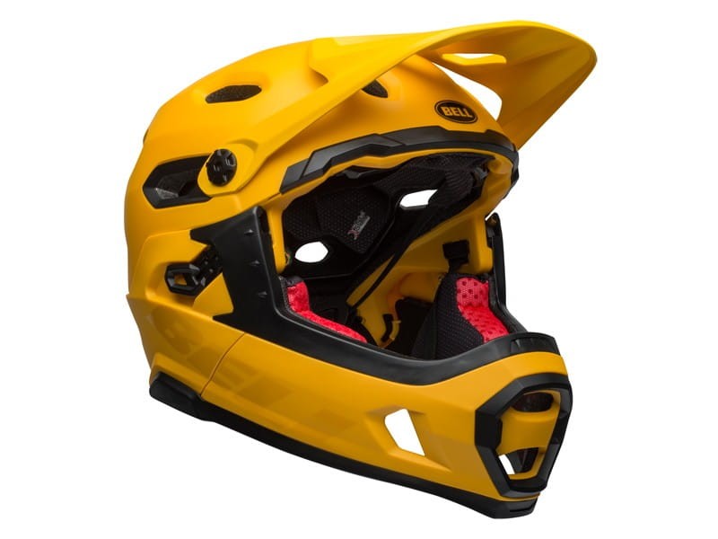 Kask full face BELL SUPER DH MIPS SPHERICAL matte gloss yellow black roz. S (52–56 cm) (DWZ)