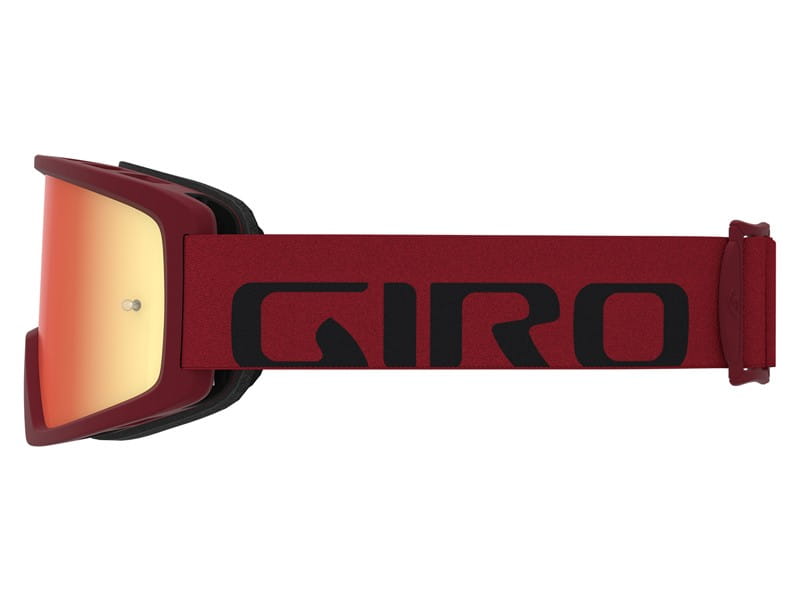 Gogle GIRO TAZZ MTB red black (Szyba kolorowa AMBER xx% S3 + Szyba Przeźroczysta 99% S0) mocowanie pod zrywki (DWZ)