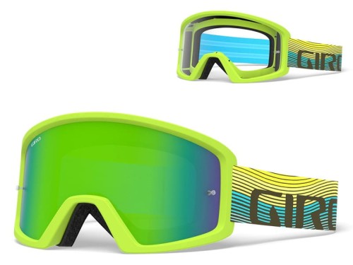 Gogle GIRO TAZZ MTB iceberg heatwave (Szyba kolorowa LDN xx% S3 + Szyba Przeźroczysta 99% S0) mocowanie pod zrywki (DWZ)