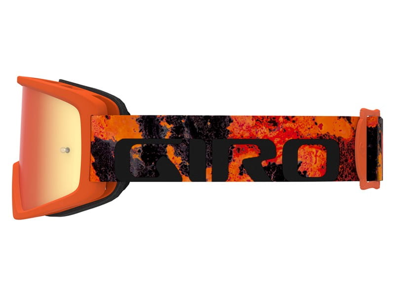 Gogle GIRO TAZZ MTB lava (Szyba kolorowa AMBER xx% S3 + Szyba Przeźroczysta 99% S0) mocowanie pod zrywki (DWZ)
