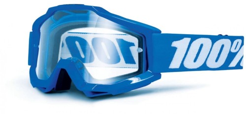 Gogle 100% ACCURI REFLEX BLUE (Szyba Przezroczysta Anti-Fog, LT 88%-92%)