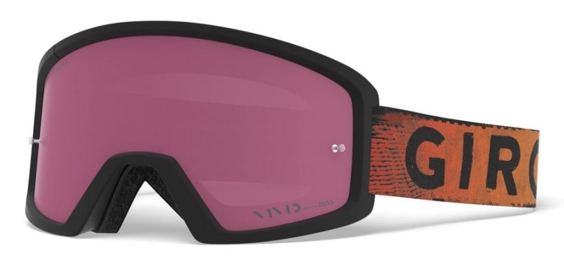 Gogle GIRO TAZZ MTB black red hypnotic (Szyba kolorowa VIVID-Carl Zeiss TRAIL + Szyba Przeźroczysta 99% S0) (DWZ)