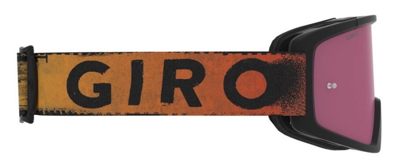 Gogle GIRO TAZZ MTB black red hypnotic (Szyba kolorowa VIVID-Carl Zeiss TRAIL + Szyba Przeźroczysta 99% S0) (DWZ)