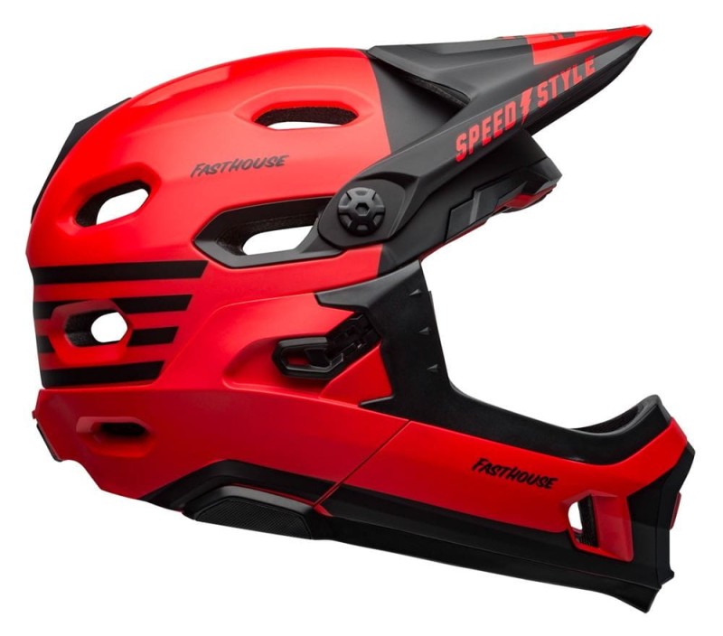 Kask full face BELL SUPER DH MIPS SPHERICAL fasthouse matte gloss red black roz. M (55-59 cm) (NEW)