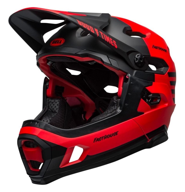 Kask full face BELL SUPER DH MIPS SPHERICAL fasthouse matte gloss red black roz. M (55-59 cm) (NEW)