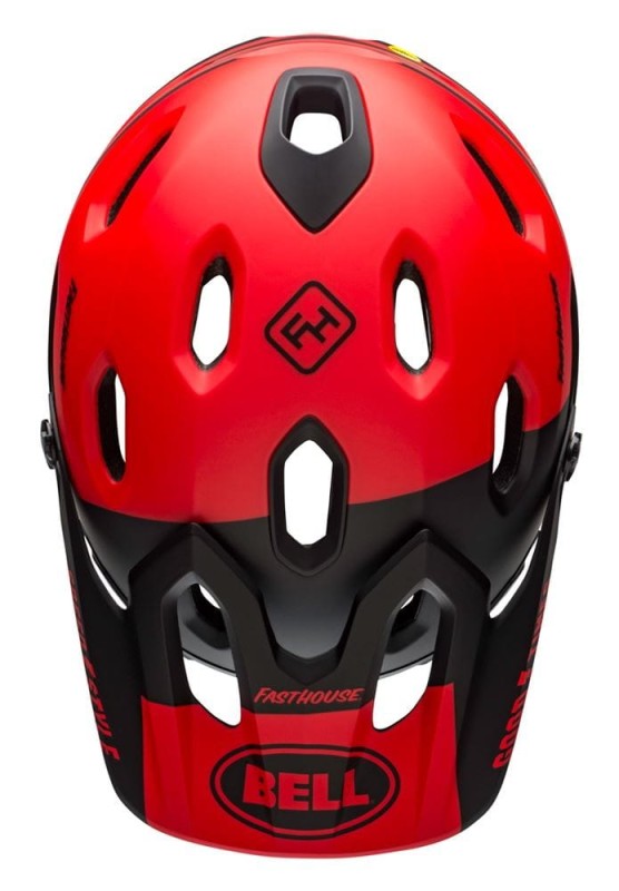 Kask full face BELL SUPER DH MIPS SPHERICAL fasthouse matte gloss red black roz. M (55-59 cm) (NEW)