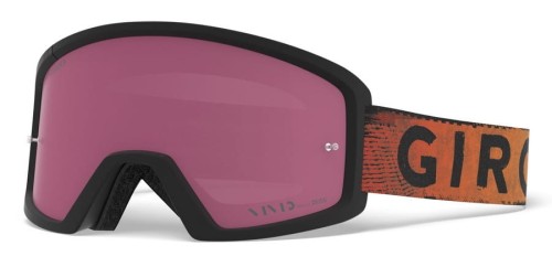 Gogle GIRO BLOK MTB black red hypnotic (Szyba Czerwona Lustrzana VIVID-Carl Zeiss TRAIL + Szyba Przeźroczysta 99% S0) (DWZ)