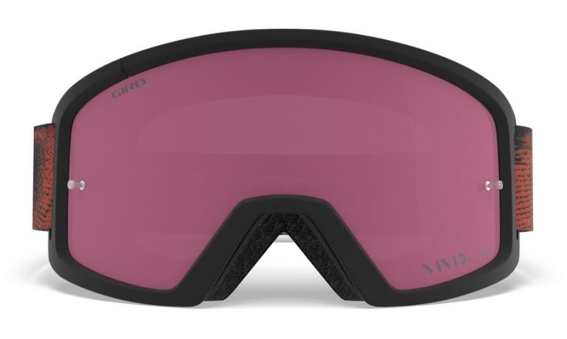 Gogle GIRO BLOK MTB black red hypnotic (Szyba Czerwona Lustrzana VIVID-Carl Zeiss TRAIL + Szyba Przeźroczysta 99% S0) (DWZ)