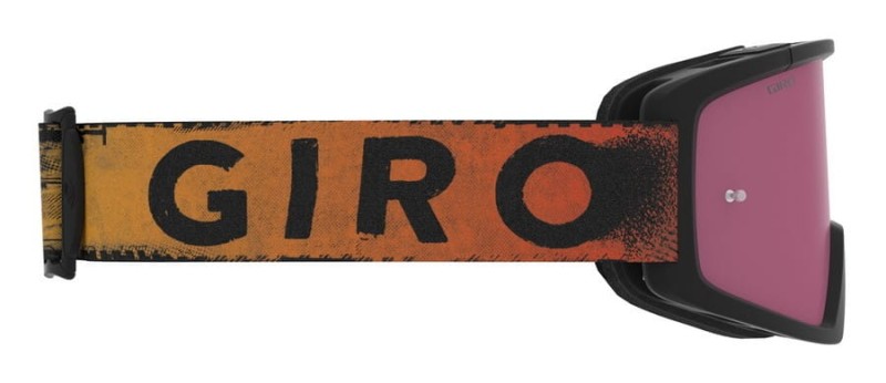 Gogle GIRO BLOK MTB black red hypnotic (Szyba Czerwona Lustrzana VIVID-Carl Zeiss TRAIL + Szyba Przeźroczysta 99% S0) (DWZ)