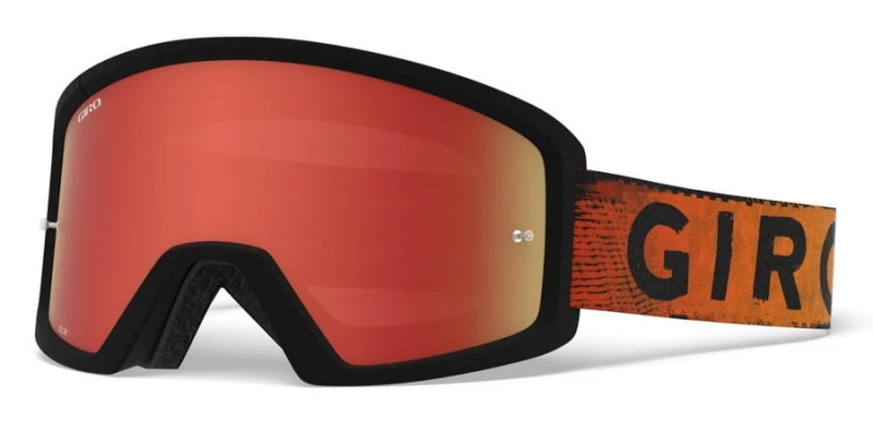 Gogle GIRO BLOK MTB black red hypnotic (Szyba Czerwona Lustrzana AMBER SCARLET + Szyba Przeźroczysta 99% S0) (DWZ)