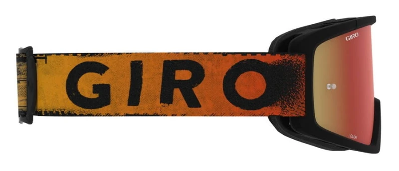 Gogle GIRO BLOK MTB black red hypnotic (Szyba Czerwona Lustrzana AMBER SCARLET + Szyba Przeźroczysta 99% S0) (DWZ)