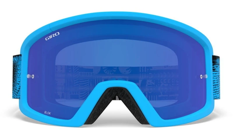 Gogle GIRO BLOK MTB blue hypnotic (Szyba Niebieska Lustrzana COBALT BLUE S3 0,8-18% + Szyba Przeźroczysta S0 99%) (DWZ)