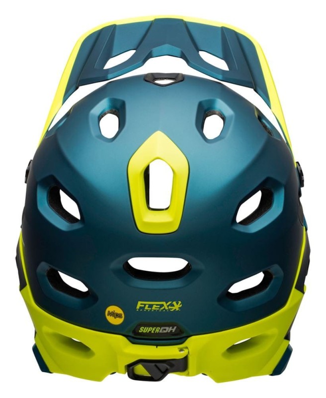 Kask full face BELL SUPER DH MIPS SPHERICAL matte gloss blue hi-viz roz. L (58-62 cm) (NEW)