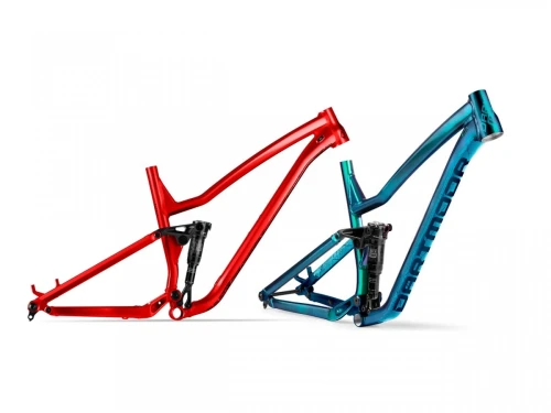 Rama Rocbird Mullet Trail, z damperem RS Deluxe Select R 185x50mm, koła 29"/27.5", Teal Green połysk, Large