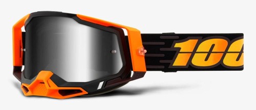 Gogle 100% RACECRAFT 2 COSTUME 2 (Szyba Srebrna Lustrzana Anti-Fog, LT 25%+/-5% + Szyba Przezroczysta Anti-Fog, LT 88%-92% + 10 Zrywek)