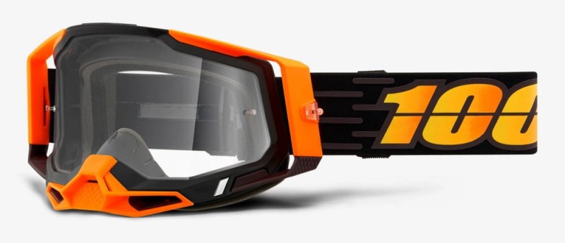 Gogle 100% RACECRAFT 2 COSTUME 2 (Szyba Srebrna Lustrzana Anti-Fog, LT 25%+/-5% + Szyba Przezroczysta Anti-Fog, LT 88%-92% + 10 Zrywek) (NEW)