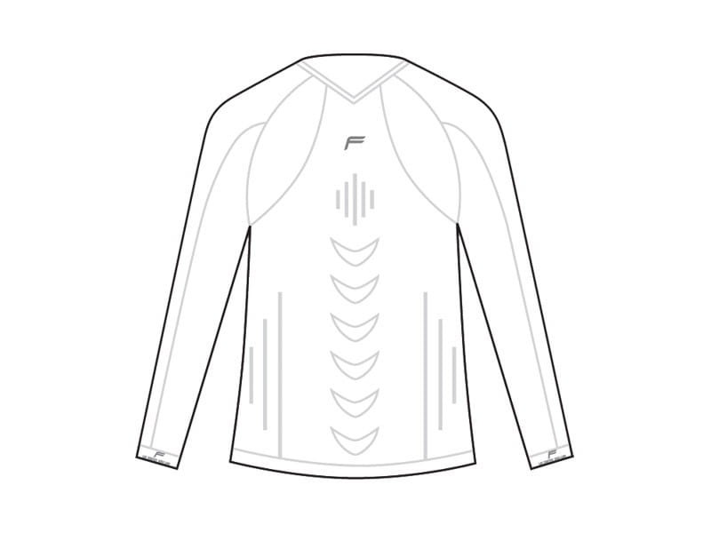 Koszulka męska FUSE ALLSEASON Megalight 200 długi rękaw / XL biała