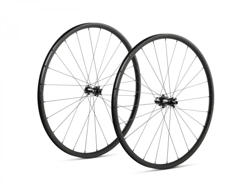 Koła 700C SHOT PRO, czarne, komplet, przód: 12x100mm, tył: 12x142mm, bębenek Shimano 11
