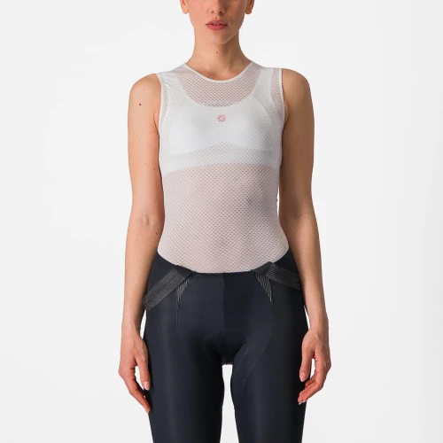 Damski podkoszulek kolarski Pro Mesh W Sleevless, white, rozmiar L