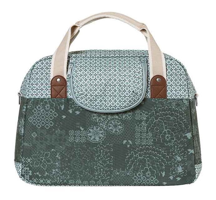 Sakwa miejska pojedyncza BASIL BOHEME CARRY ALL BAG 18L, mocowanie na haki, wodoodporny poliester, forest green (NEW)