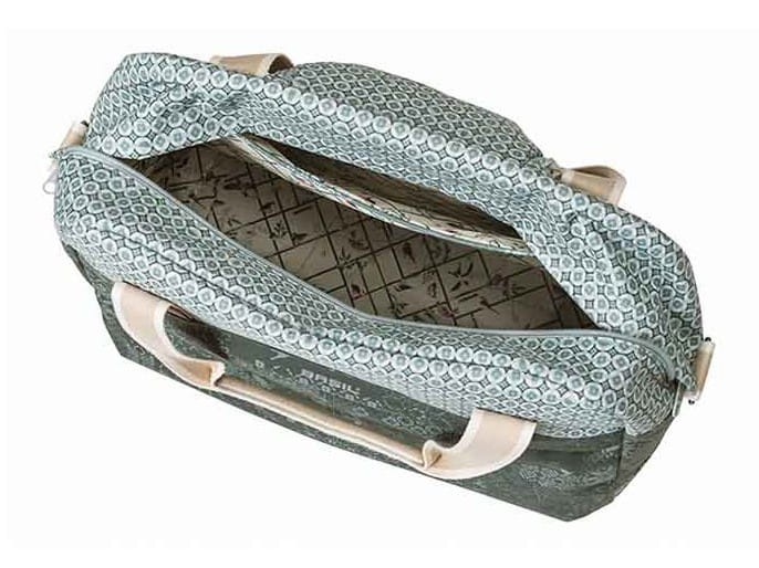 Sakwa miejska pojedyncza BASIL BOHEME CARRY ALL BAG 18L, mocowanie na haki, wodoodporny poliester, forest green (NEW)