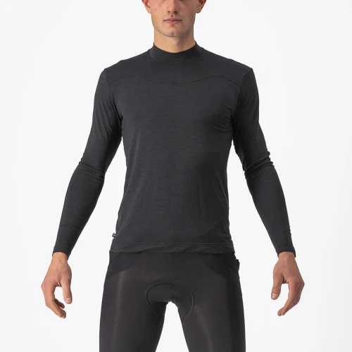 Podkoszulek kolarski Bandito Wool LS, czarny, rozmiar L
