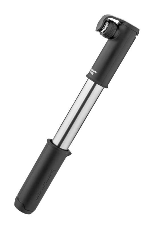 Pompka ręczna BIRZMAN Scope Apogee (Presta/Schrader), 120psi/8.3 bar, Długość 220mm, CNC, Srebrno-Czarna