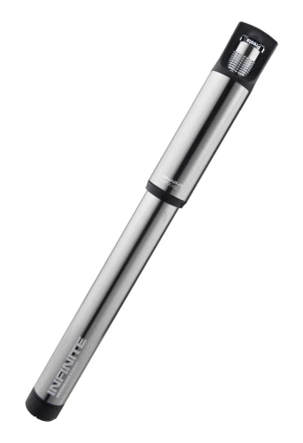 Pompka ręczna BIRZMAN Infinite Apogee Road (Presta/Schrader), 160psi/11bar, Długość 255mm, CNC, Srebrna