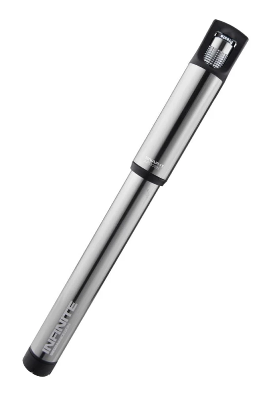 Pompka ręczna BIRZMAN Infinite Apogee Road (Presta/Schrader), 160psi/11bar, Długość 255mm, CNC, Srebrna