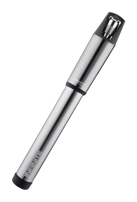 Pompka ręczna BIRZMAN Infinite Apogee MTB (Presta/Schrader), 90psi/6.2bar, Długość 255mm, CNC, Grafitowa