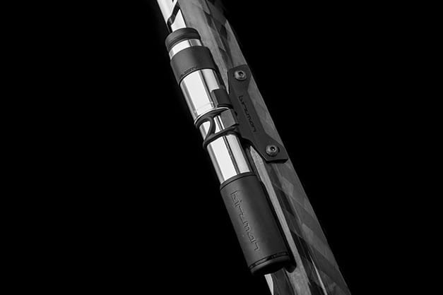 Pompka ręczna BIRZMAN Velocity MTB Black (Presta/Schrader), 90psi/6.2bar, Długość 183mm, CNC, Czarna