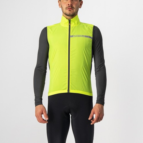 Kamizelka kolarska Squadra Stretch, electric lime/dark gray, rozmiar XL
