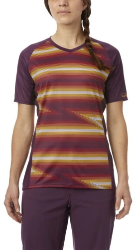 Koszulka damska GIRO ROUST JERSEY krótki rękaw dusty purple heatwaves roz. S (GIRO STUDIO 2) (DWZ)