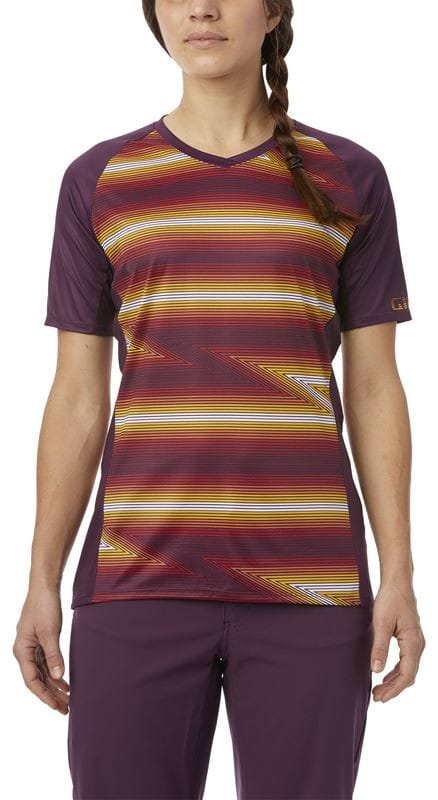 Koszulka damska GIRO ROUST JERSEY krótki rękaw dusty purple heatwaves roz. S (GIRO STUDIO 2) (DWZ)
