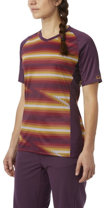 Koszulka damska GIRO ROUST JERSEY krótki rękaw dusty purple heatwaves roz. S (GIRO STUDIO 2) (DWZ)