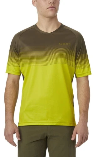 Koszulka męska GIRO ROUST JERSEY krótki rękaw citron green heatwave roz. M (DWZ)