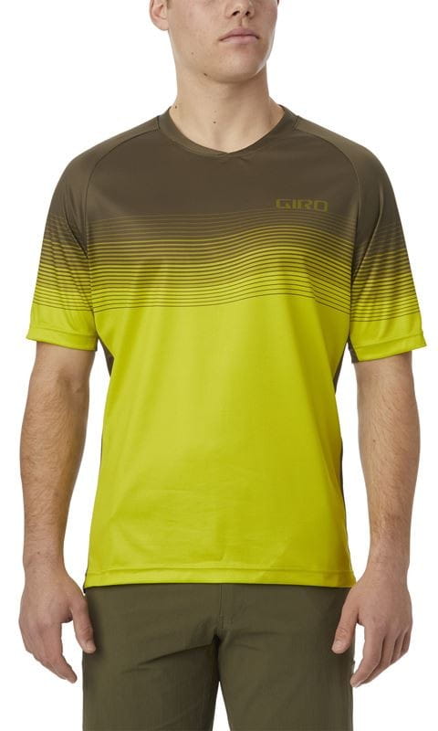 Koszulka męska GIRO ROUST JERSEY krótki rękaw citron green heatwave roz. M (DWZ)