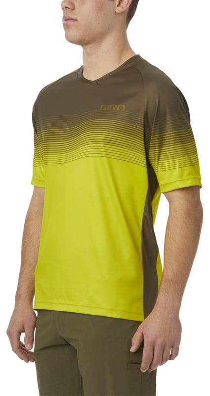 Koszulka męska GIRO ROUST JERSEY krótki rękaw citron green heatwave roz. M (DWZ)