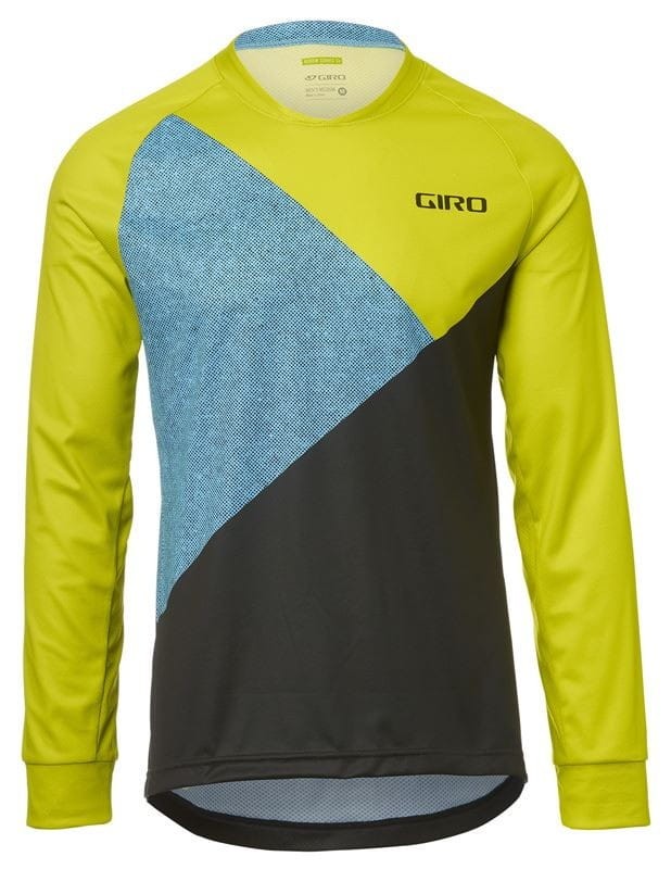 Koszulka męska GIRO ROUST LS JERSEY długi rękaw citron green shadow roz. M (DWZ)